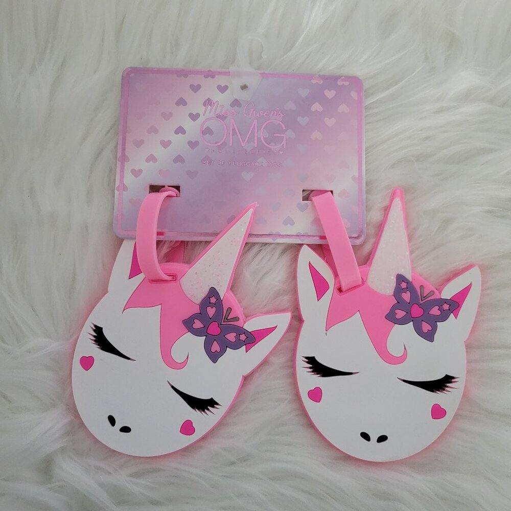 OMG Accessories Unicorn Luggage Tag Set